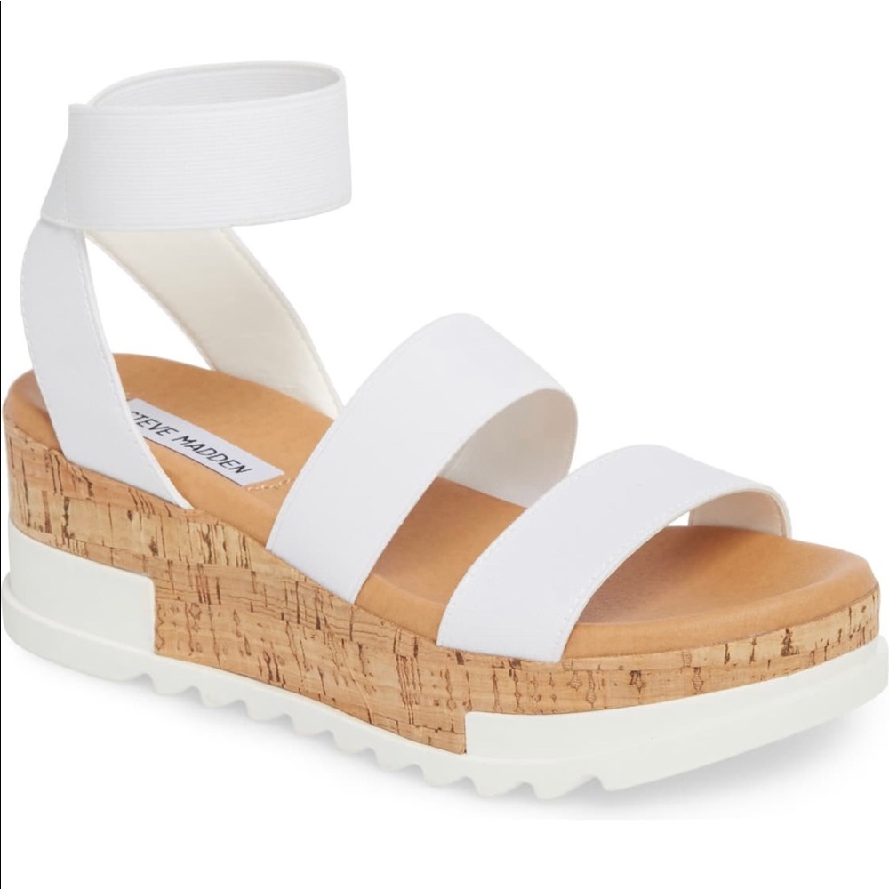 NEW! STEVE MADDEN BANDI PLATFORM WEDGES (10)